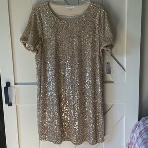 Gold sequin Dress / champagne sequin dress 🍾
